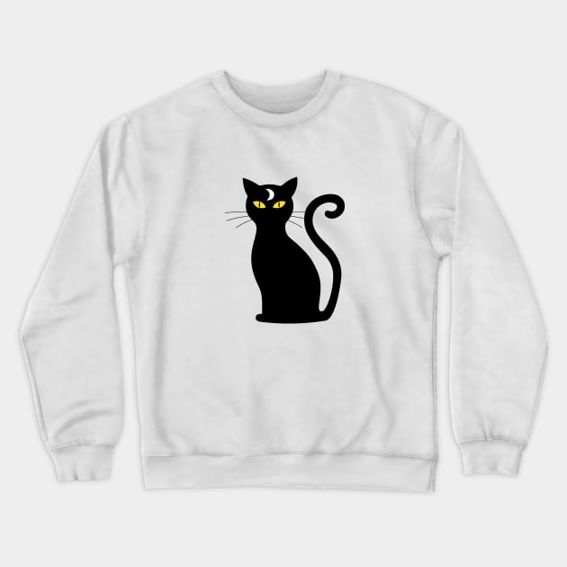 Moon cat Crewneck Sweatshirt by LunaMay